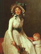 Jacques-Louis David Portrait of Madame Seriziat France oil painting reproduction